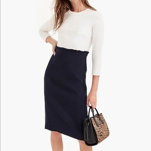 New Navy and white jcrew dress